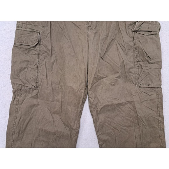 VTG Abercrombie Fitch Pants Mens XL 38x30 Paratroops Cargo Baggy Green T-2083 - Picture 3 of 10